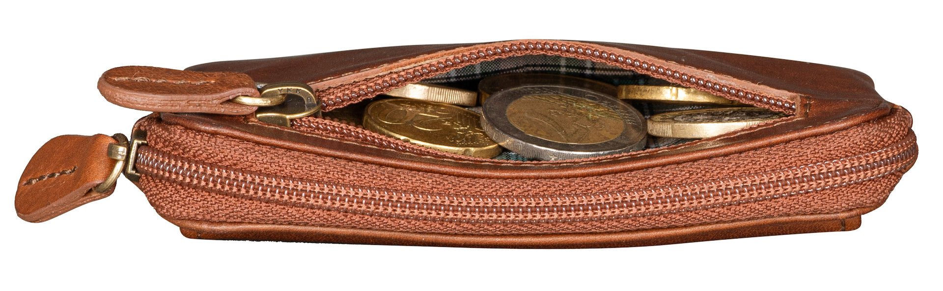 Benthill Schlüsseltasche Leder | Schlüsselbörse mit Münzfach| Kleines Schlüsseletui mit Kartenfach | Echt Leder Schüssel-Etui