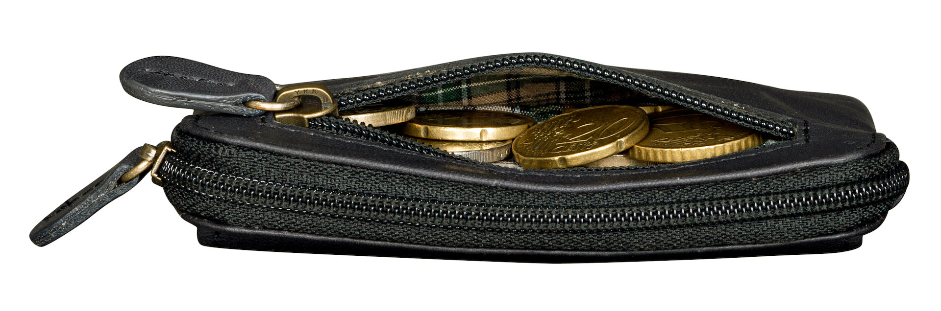Benthill Schlüsseltasche Leder | Schlüsselbörse mit Münzfach| Kleines Schlüsseletui mit Kartenfach | Echt Leder Schüssel-Etui