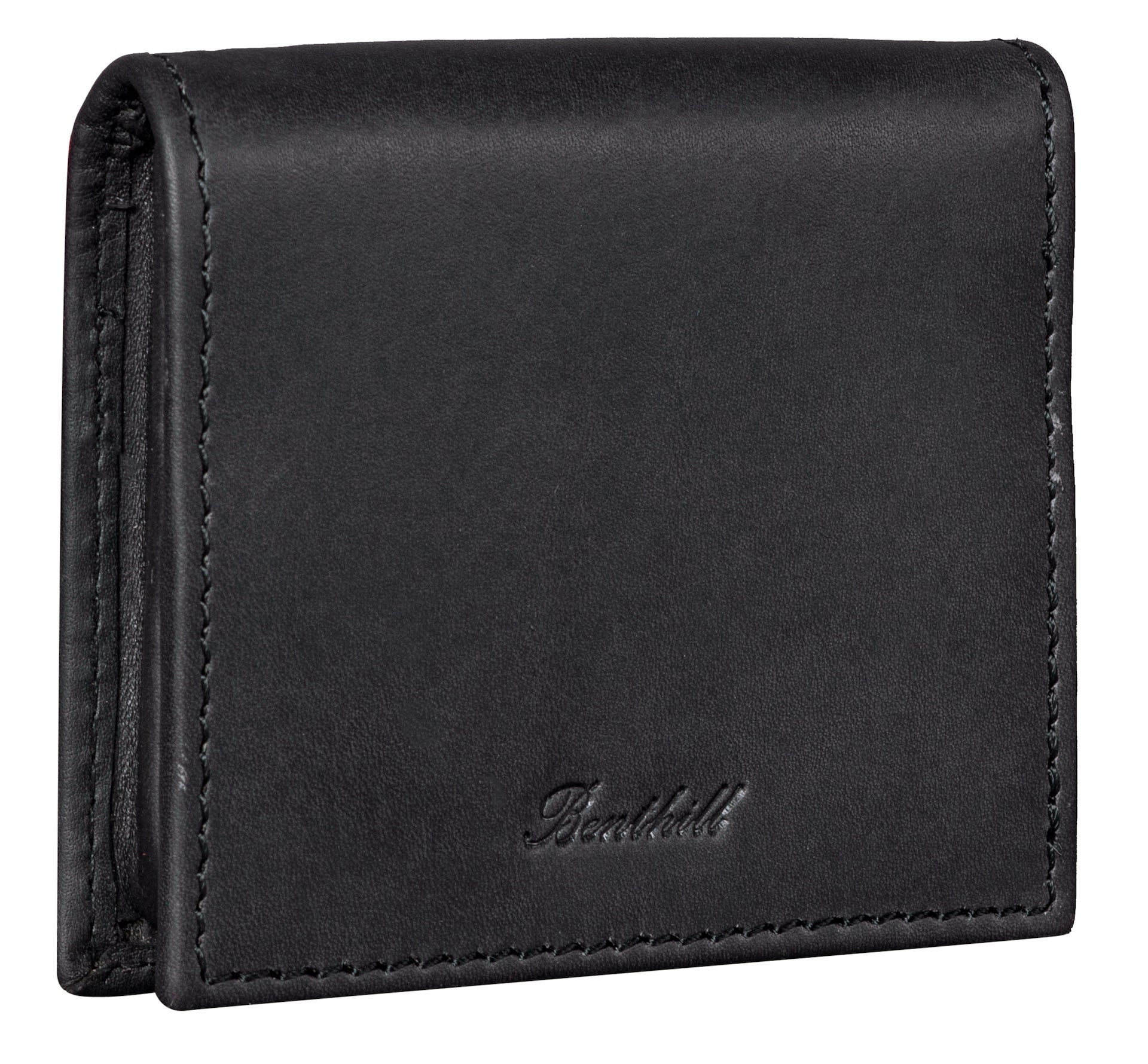 Benthill Mini Münzbörse Echt Leder | Kleine Minibörse für Kleingeld | Kleingeldschütte für Münzen | Wiener Schachtel