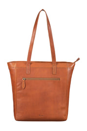 Benthill Damen Shopper Leder - Umhängetasche aus Rindsleder - Handtasche mit Reißverschluss - Schultertasche / Ledertasche - Vintage Beutel