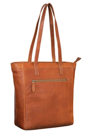 Benthill Damen Shopper Leder - Umhängetasche aus Rindsleder - Handtasche mit Reißverschluss - Schultertasche / Ledertasche - Vintage Beutel