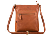 Benthill Damen Shopper Leder - Tasche aus echtem Rindsleder - Handtasche mit Reißverschluss - Schultertasche / Ledertasche - Vintage Umhängetasche