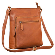 Benthill Damen Shopper Leder - Tasche aus echtem Rindsleder - Handtasche mit Reißverschluss - Schultertasche / Ledertasche - Vintage Umhängetasche