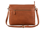 Benthill Handtasche Damen Leder - Tasche aus echtem Rindsleder - Schultertasche mit Reißverschluss - Vintage Umhängetasche