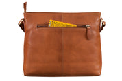 Benthill Handtasche Damen Leder - Tasche aus echtem Rindsleder - Schultertasche mit Reißverschluss - Vintage Umhängetasche