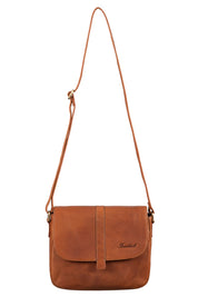 Benthill Damen Tasche aus Echt-Leder - Handtasche aus Rindsleder - Schultertasche mit Reißverschluss - Vintage Umhängetasche