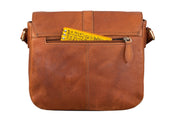 Benthill Damen Tasche aus Echt-Leder - Handtasche aus Rindsleder - Schultertasche mit Reißverschluss - Vintage Umhängetasche