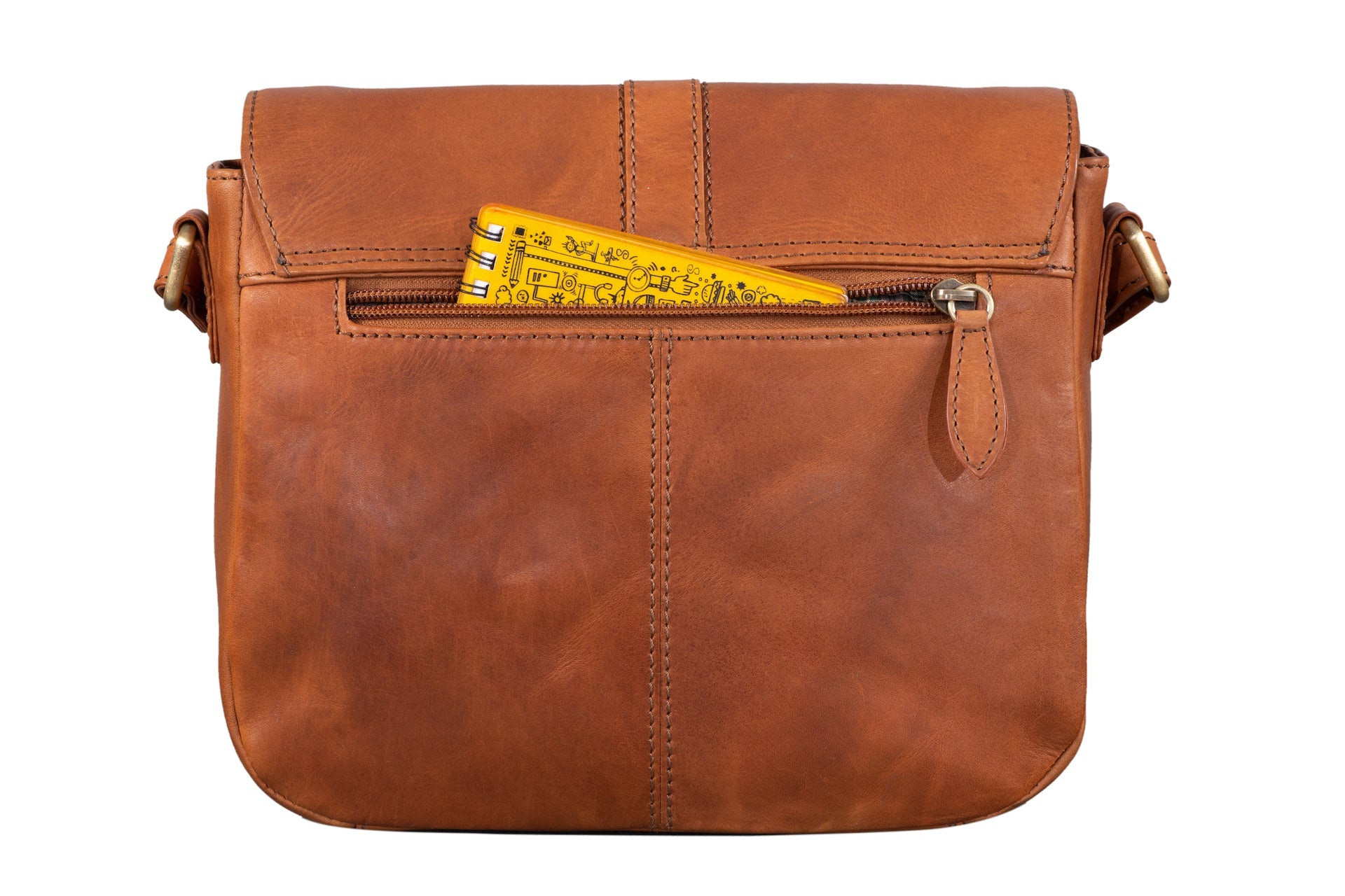 Benthill Damen Tasche aus Echt-Leder - Handtasche aus Rindsleder - Schultertasche mit Reißverschluss - Vintage Umhängetasche