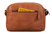 Benthill Damen Tasche aus Echt-Leder - Umhängetasche aus Rindsleder - Handtasche mit Reißverschluss - Vintage Frauen Schultertasche