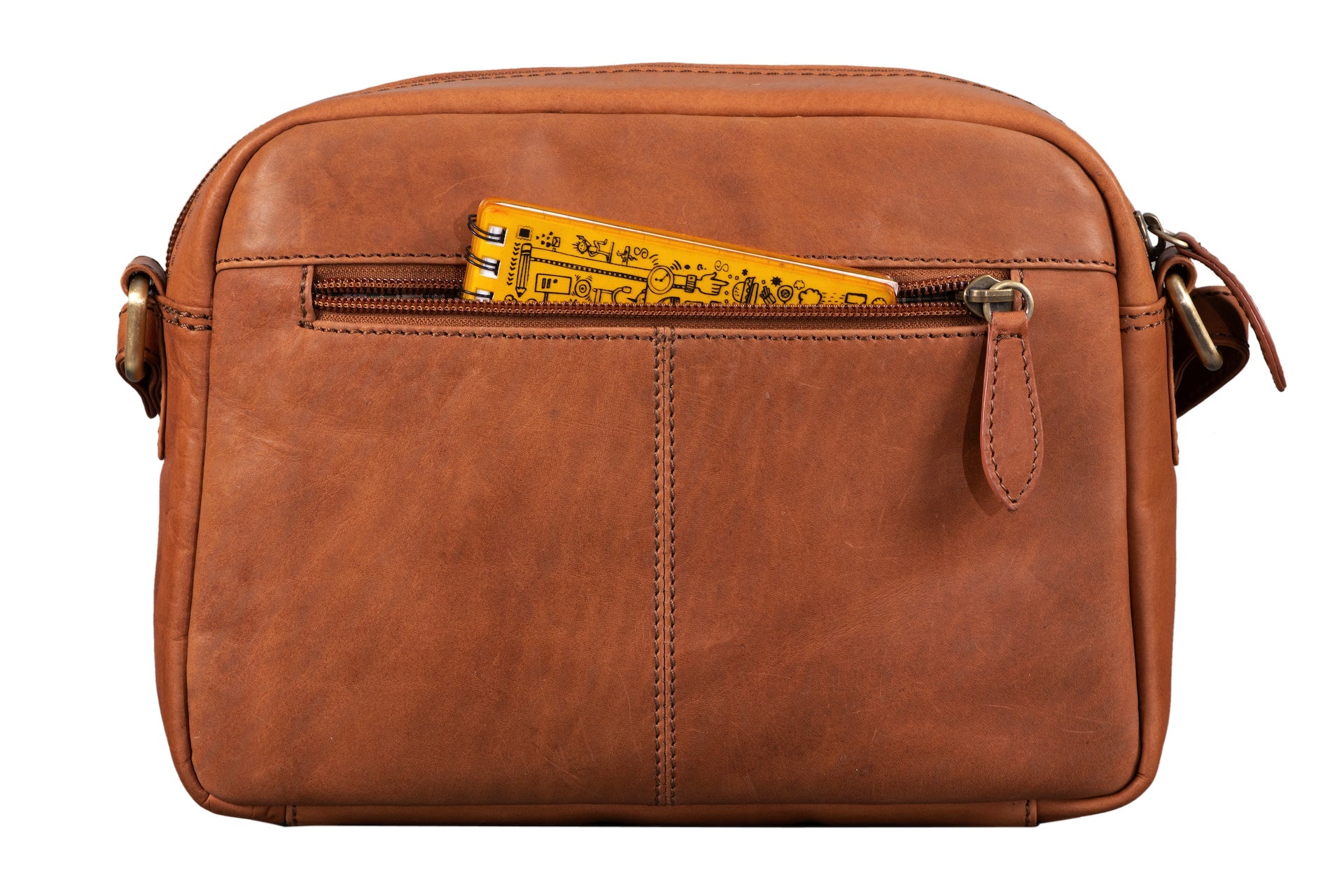 Benthill Damen Tasche aus Echt-Leder - Umhängetasche aus Rindsleder - Handtasche mit Reißverschluss - Vintage Frauen Schultertasche