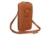 Benthill Umhängetasche Leder Vintage - Tasche aus Rindsleder - Wandertasche mit Reißverschluss - Schultertasche - Kleine Tasche