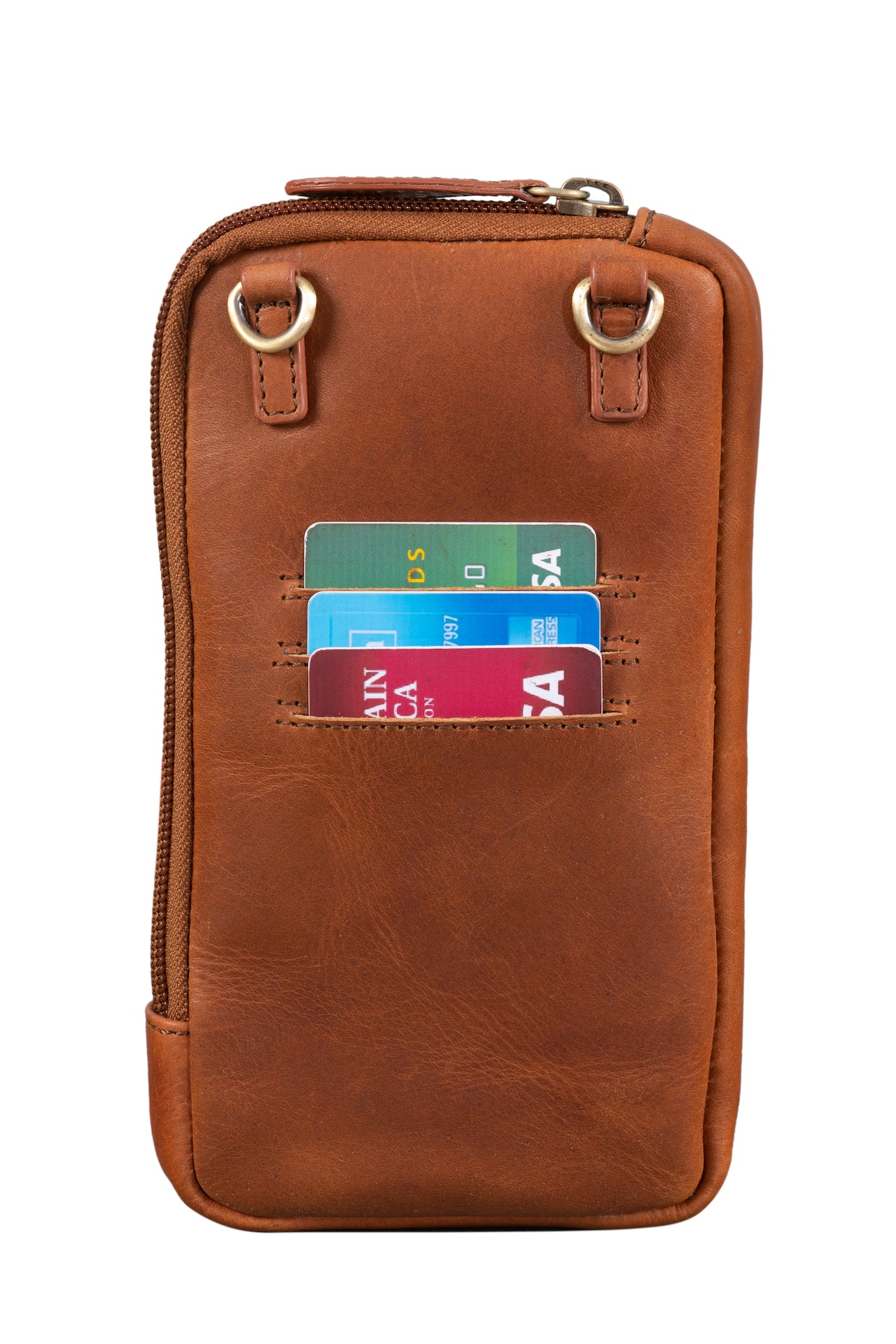 Benthill Umhängetasche Leder Vintage - Tasche aus Rindsleder - Wandertasche mit Reißverschluss - Schultertasche - Kleine Tasche