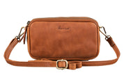 Benthill Reisetasche aus echtem Leder - Reisebrieftasche - Umhängetasche aus Rindsleder - Organizer / Bag Beutel mit viel Platz - Schultertasche - Umhängetasche