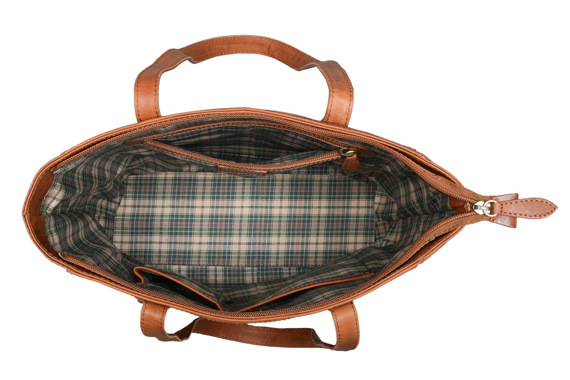Benthill Damen Shopper Leder - Umhängetasche aus Rindsleder - Handtasche mit Reißverschluss - Schultertasche / Ledertasche - Vintage Beutel
