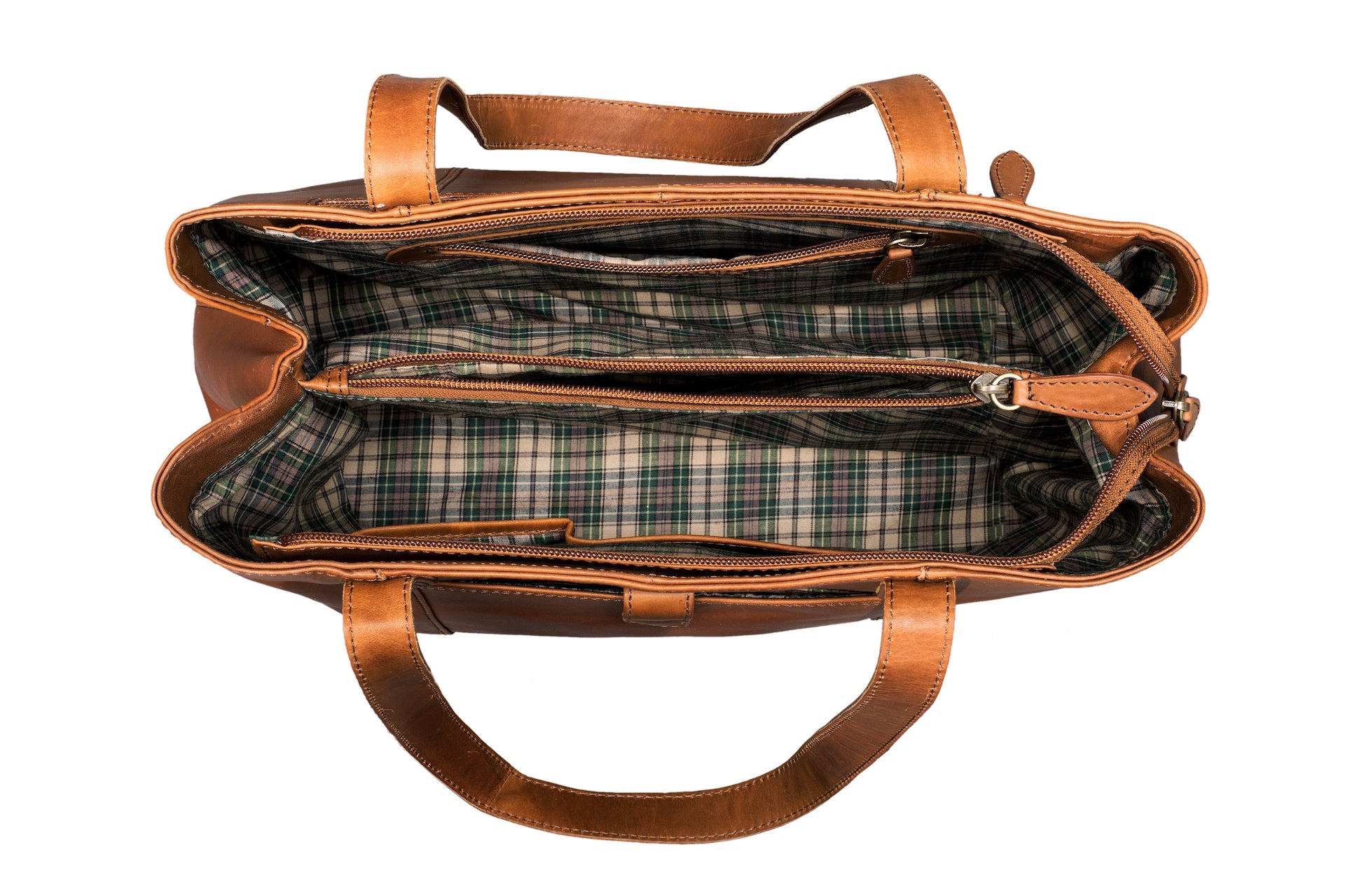 Benthill Damen Tasche Leder - Handtasche aus echtem Rindsleder - Große Schultertasche mit Reißverschluss - Vintage Umhängetasche XL