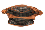 Benthill Damen Shopper Leder - Tasche aus echtem Rindsleder - Handtasche mit Reißverschluss - Schultertasche / Ledertasche - Vintage Umhängetasche