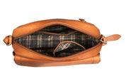 Benthill Damen Tasche aus Echt-Leder - Umhängetasche aus Rindsleder - Handtasche mit Reißverschluss - Vintage Frauen Schultertasche