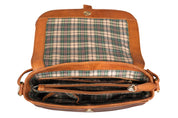 Benthill Damen Tasche aus Echt-Leder - Handtasche aus Rindsleder - Schultertasche mit Reißverschluss - Vintage Umhängetasche