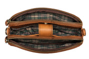 Benthill Reisetasche aus echtem Leder - Reisebrieftasche - Umhängetasche aus Rindsleder - Organizer / Bag Beutel mit viel Platz - Schultertasche - Umhängetasche
