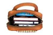 Benthill Wandertasche Echt-Leder - Tasche aus Rindsleder - Umhängetasche mit Reißverschluss - Kleine Schultertasche / Bag Beutel