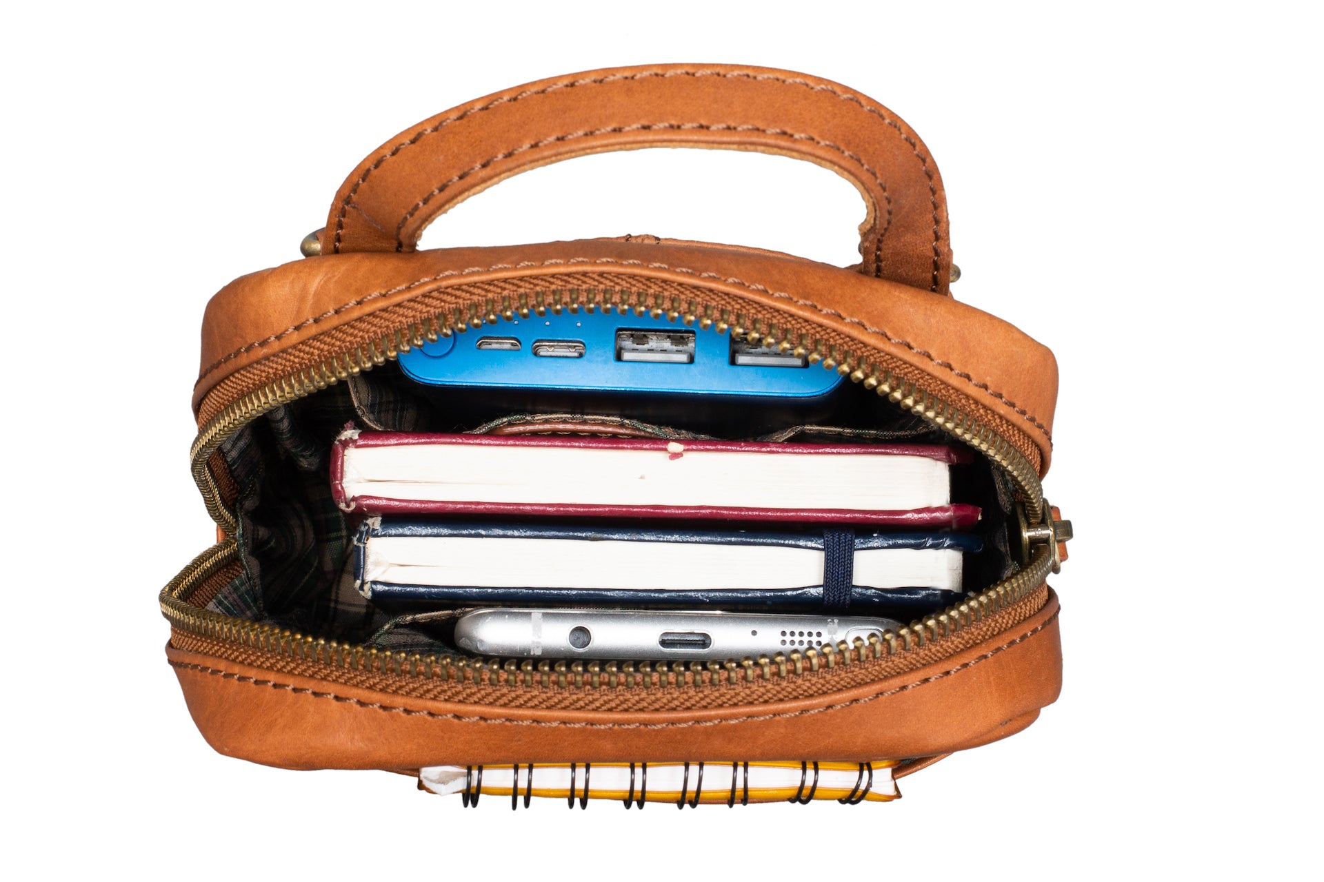 Benthill Wandertasche Echt-Leder - Tasche aus Rindsleder - Umhängetasche mit Reißverschluss - Kleine Schultertasche / Bag Beutel