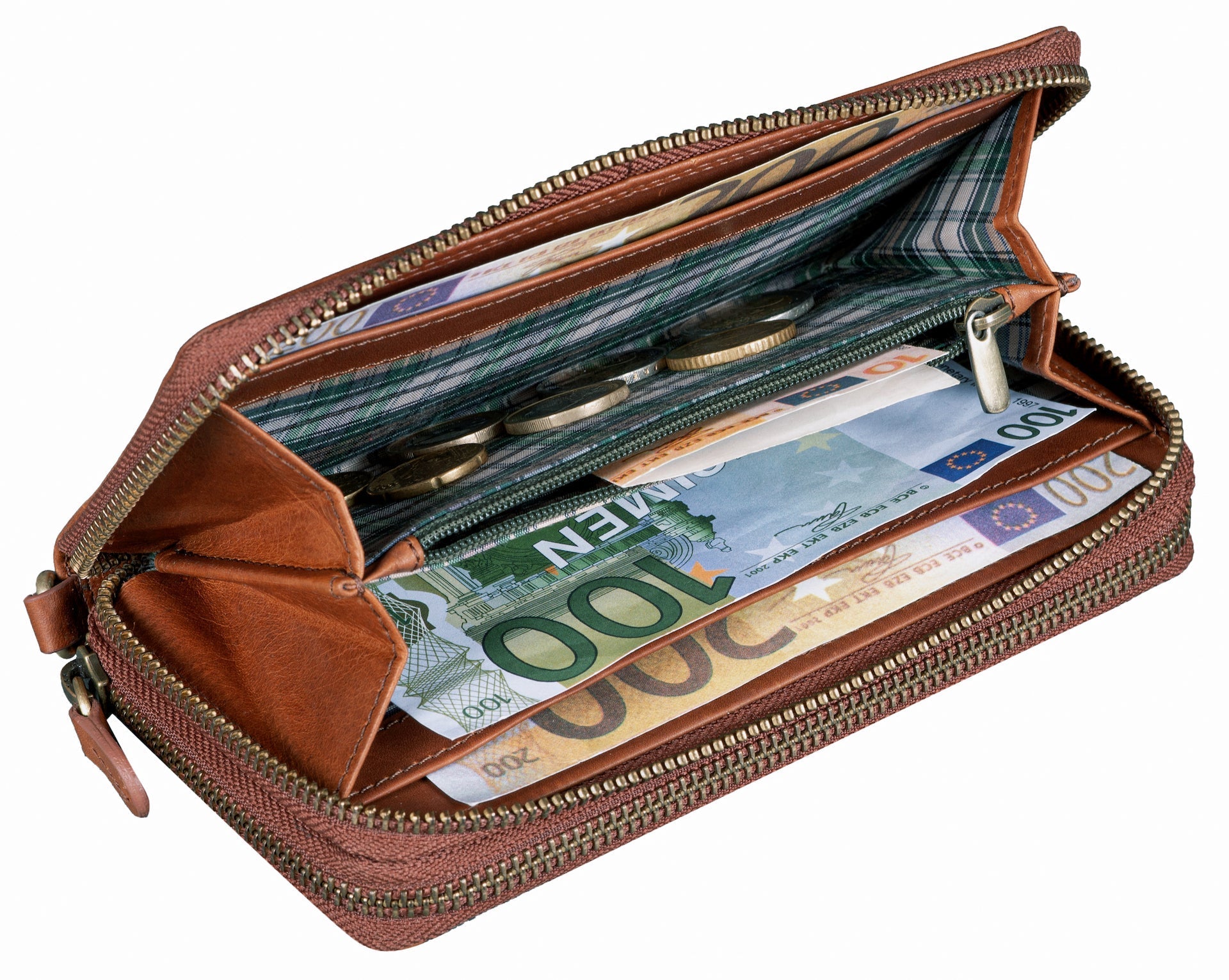 Benthill Geldbörse Groß Leder | Grosses Portemmonnaie mit RFID Schutz | Hochwertiges Rindsleder Portmonee Gross mit vielen Kartenfächern inkl. Geschenkbox