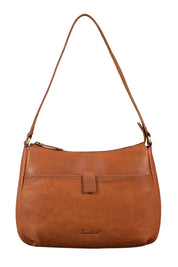 Benthill Handtasche Damen Leder - Damentasche aus Rindsleder - Echt Leder Schultertasche mit Reißverschluss - Vintage Umhängetasche