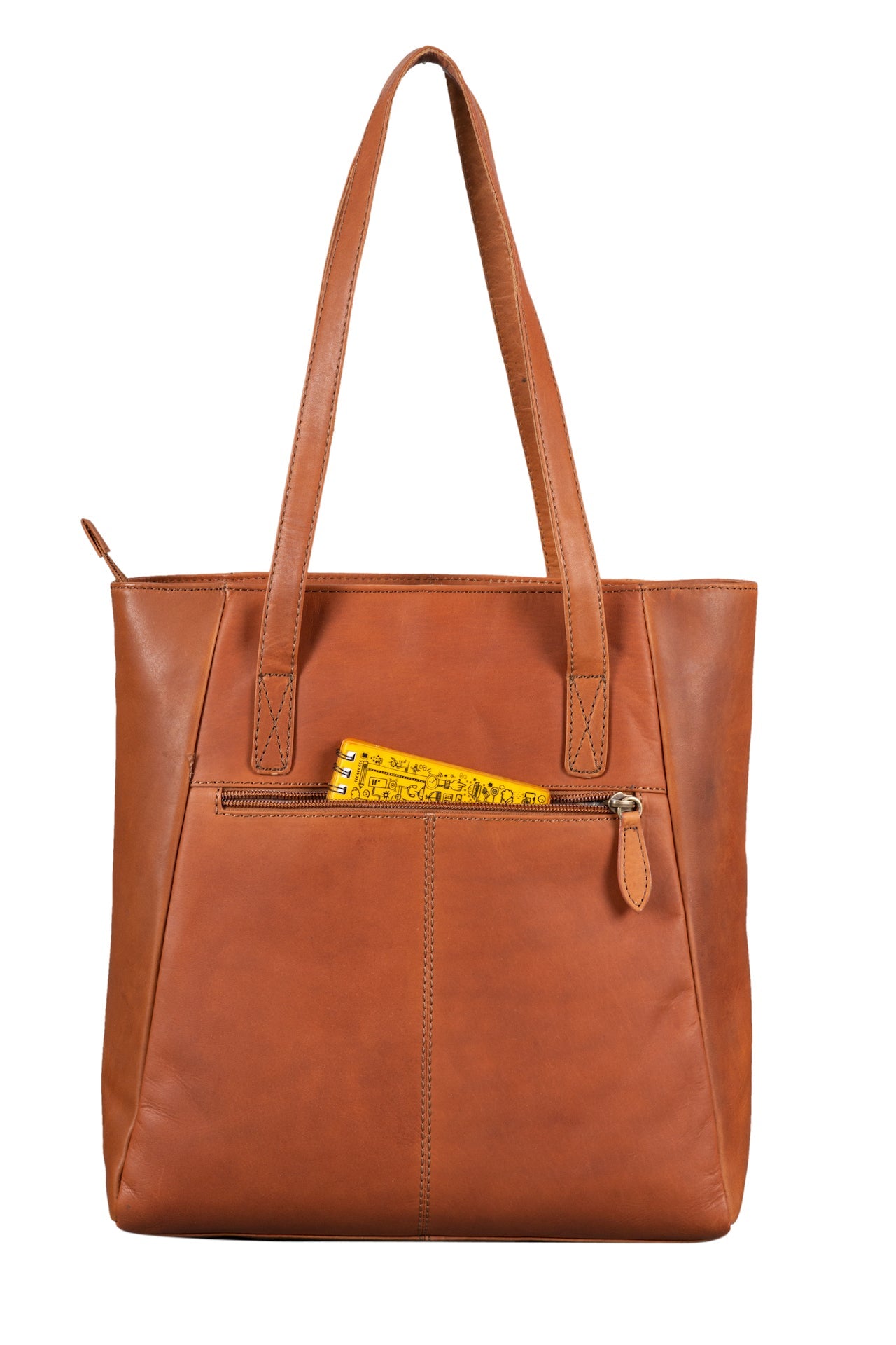 Benthill Damen Shopper Leder - Umhängetasche aus echtem Rindsleder - Handtasche mit Reißverschluss - Schultertasche / Ledertasche - Vintage Tasche