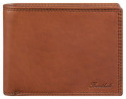 Benthill Herren Geldbörse aus Echt-Leder - Geldbeutel mit RFID-Schutz - Großes Portemonnaie für Herren - Vintage Leder