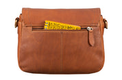 Benthill Handtasche Damen Leder - Umhängetasche aus Rindsleder - Schultertasche aus echtem Leder mit Reißverschluss - Vintage Bag Beutel