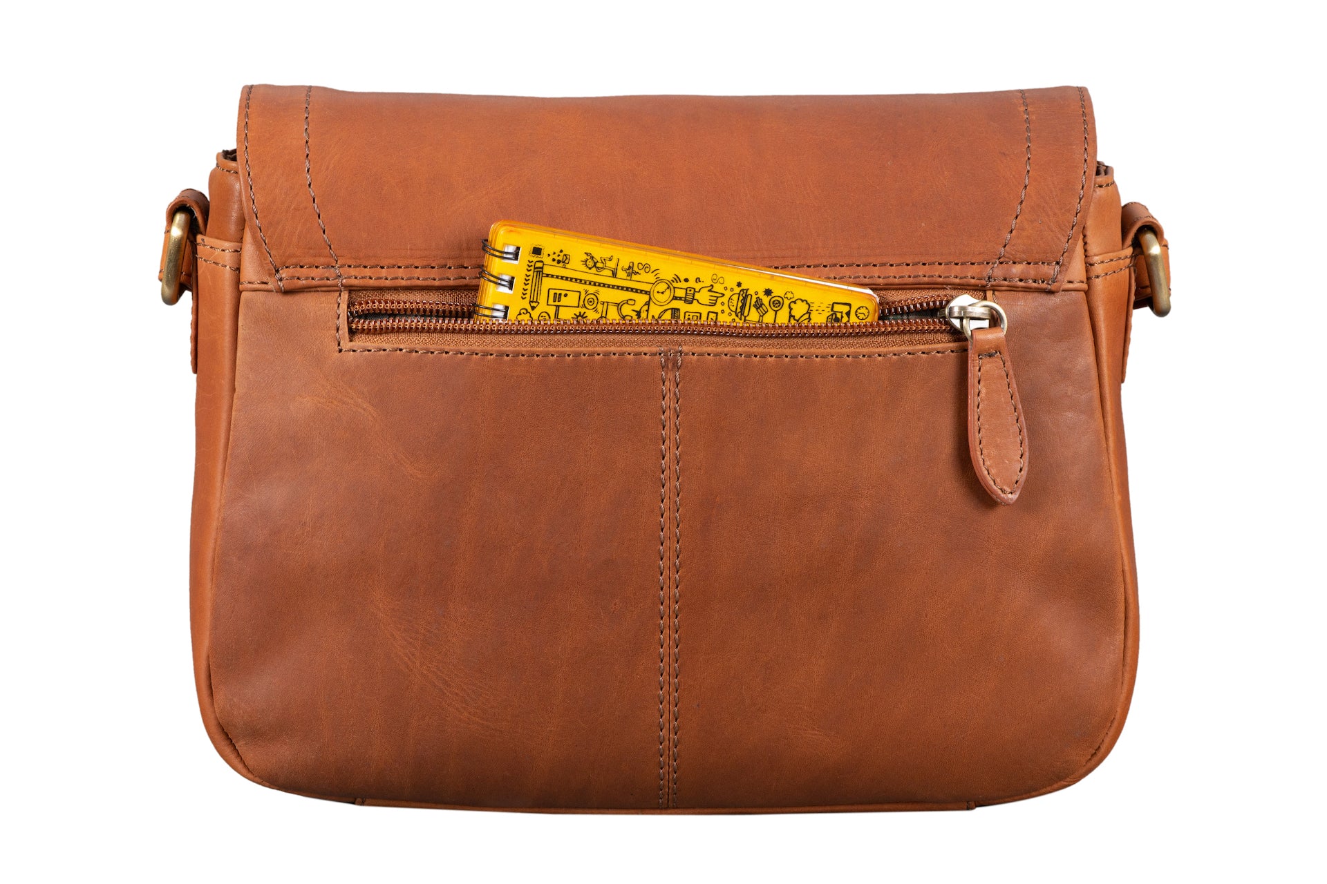 Benthill Handtasche Damen Leder - Umhängetasche aus Rindsleder - Schultertasche aus echtem Leder mit Reißverschluss - Vintage Bag Beutel