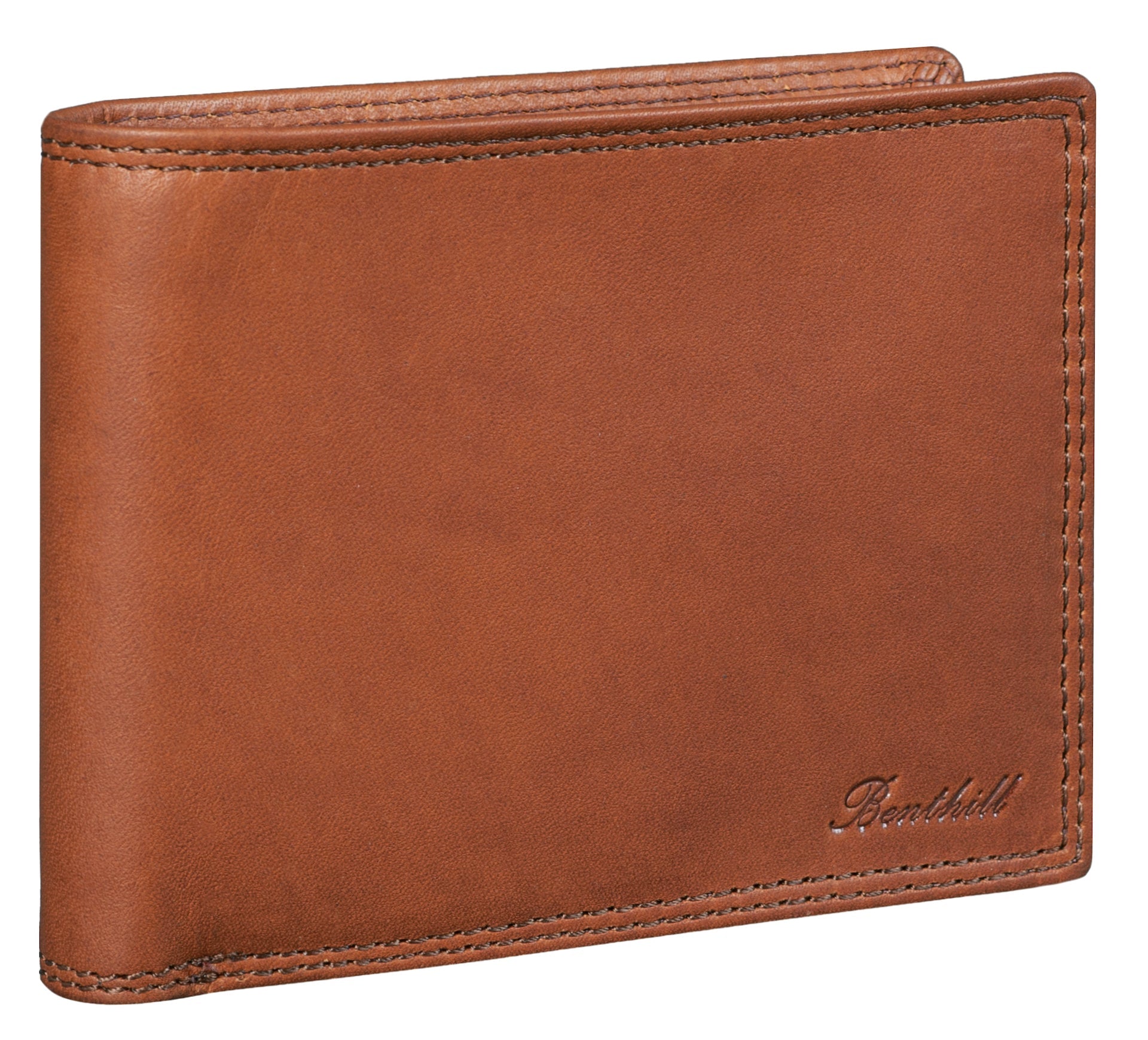 Benthill Herren Geldbörse aus Echt-Leder - Geldbeutel mit RFID-Schutz - Großes Portemonnaie für Herren - Vintage Leder