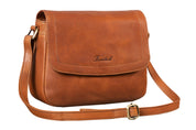 Benthill Handtasche Damen Leder - Umhängetasche aus Rindsleder - Schultertasche aus echtem Leder mit Reißverschluss - Vintage Bag Beutel