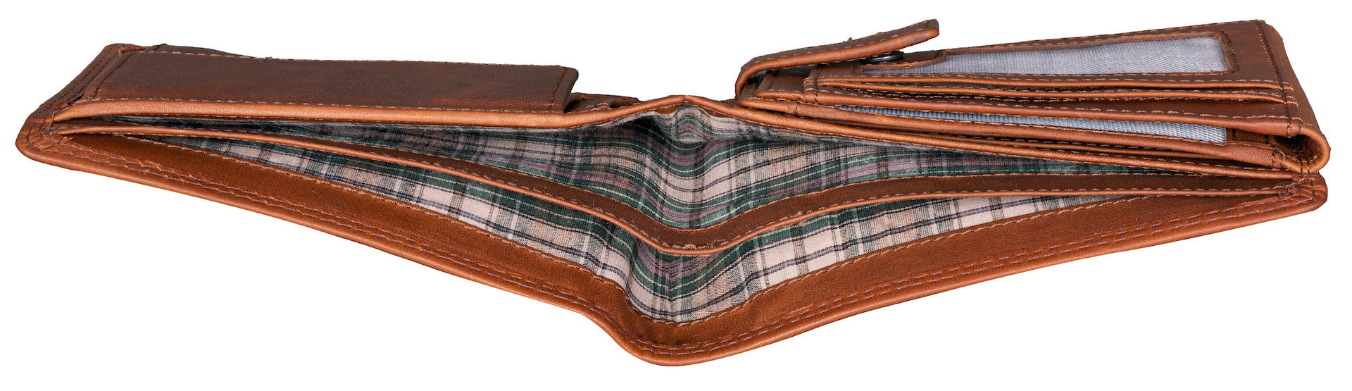 Benthill Herren Geldbörse aus Echt-Leder - Geldbeutel mit RFID-Schutz - Großes Portemonnaie für Herren - Vintage Leder