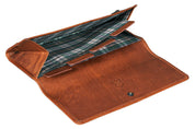 Benthill Leder Reisebrieftasche - Schmale Dokumententasche - RFID Echt Leder Geldbörse / Travel Wallet - Reise Portemonnaie