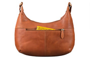 Benthill Damen Handtasche Leder - Damentasche aus Rindsleder - Umhängetasche mit Reißverschluss - Vintage Frauen Schultertasche