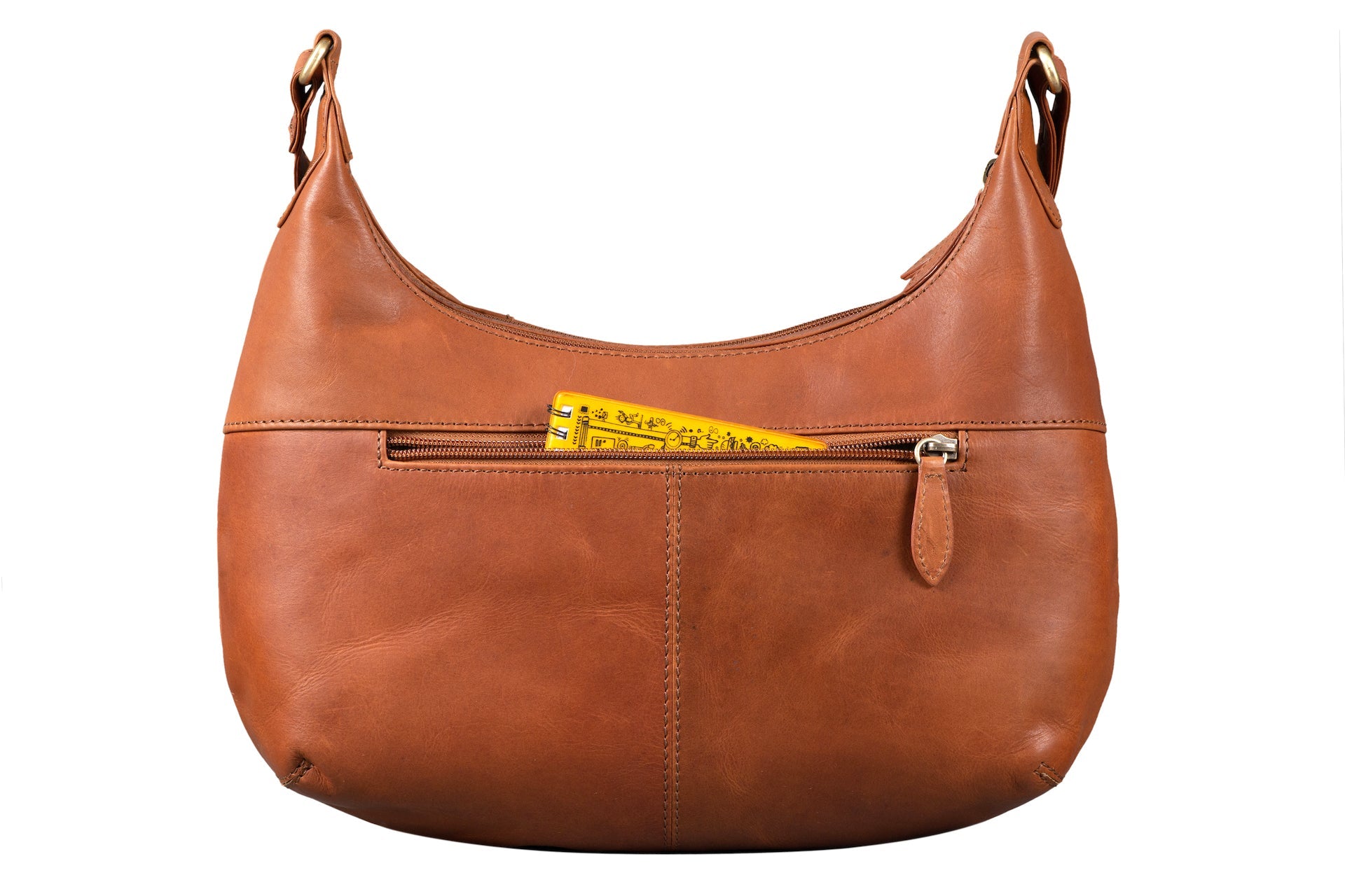 Benthill Damen Handtasche Leder - Damentasche aus Rindsleder - Umhängetasche mit Reißverschluss - Vintage Frauen Schultertasche