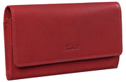 Benthill Leder Reisebrieftasche - Schmale Dokumententasche - RFID Echt Leder Geldbörse / Travel Wallet - Reise Portemonnaie