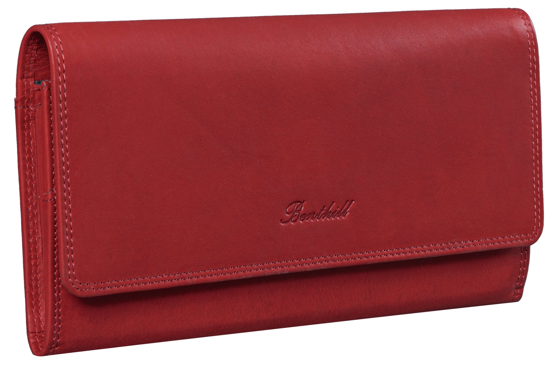 Benthill Leder Reisebrieftasche - Schmale Dokumententasche - RFID Echt Leder Geldbörse / Travel Wallet - Reise Portemonnaie