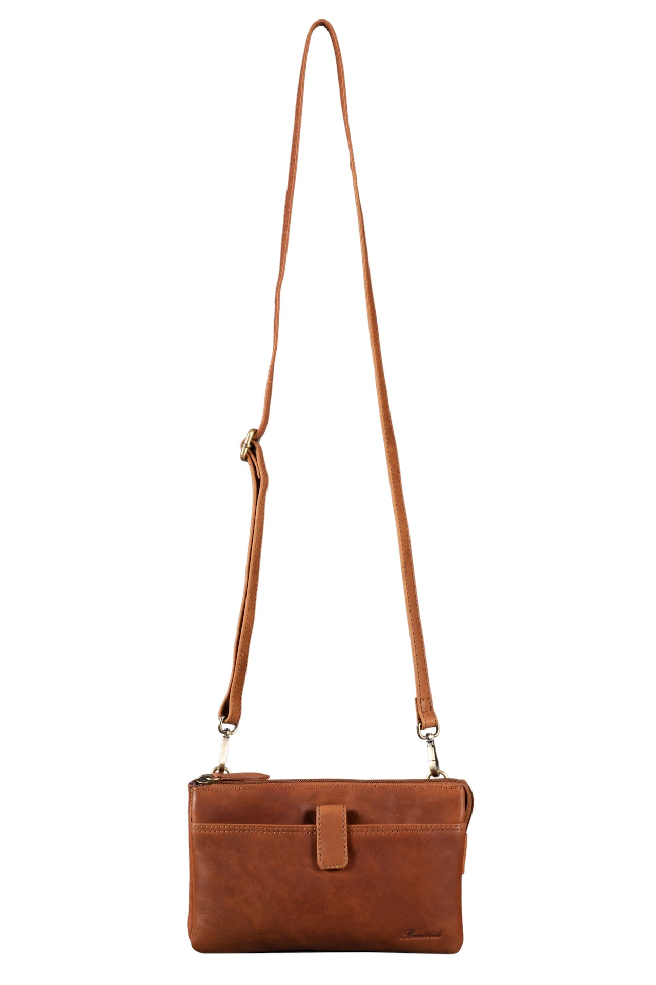 Benthill Leder Umhängetasche - Reisebrieftasche aus echtem Rindsleder - Schultertasche mit Reißverschluss - Oragnizer / Ledertasche - Herren / Damen