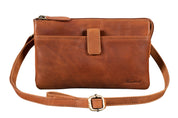 Benthill Leder Umhängetasche - Reisebrieftasche aus echtem Rindsleder - Schultertasche mit Reißverschluss - Oragnizer / Ledertasche - Herren / Damen
