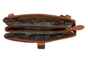 Benthill Leder Umhängetasche - Reisebrieftasche aus echtem Rindsleder - Schultertasche mit Reißverschluss - Oragnizer / Ledertasche - Herren / Damen