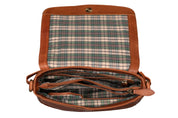 Benthill Handtasche Damen Leder - Umhängetasche aus Rindsleder - Schultertasche aus echtem Leder mit Reißverschluss - Vintage Bag Beutel