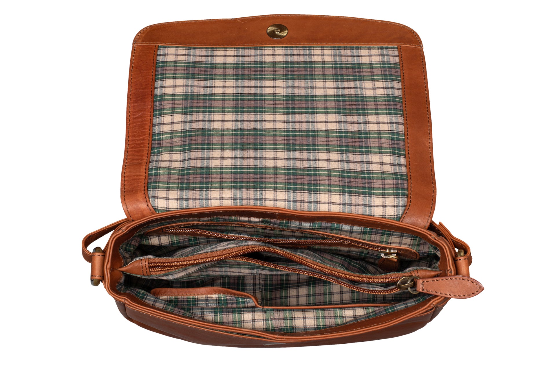 Benthill Handtasche Damen Leder - Umhängetasche aus Rindsleder - Schultertasche aus echtem Leder mit Reißverschluss - Vintage Bag Beutel