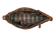 Benthill Damen Tasche Leder - Handtasche aus echtem Rindsleder - Umhängetasche mit Reißverschluss - Schultertasche / Ledertasche - Vintage Bag