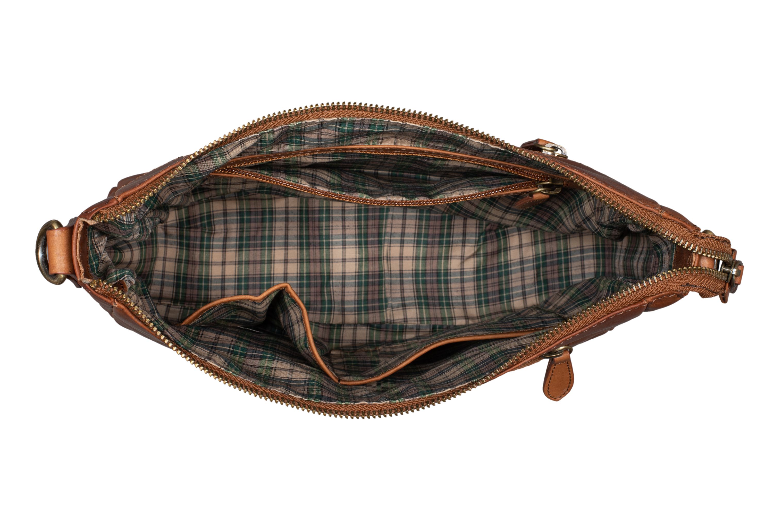 Benthill Damen Tasche Leder - Handtasche aus echtem Rindsleder - Umhängetasche mit Reißverschluss - Schultertasche / Ledertasche - Vintage Bag