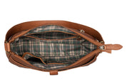 Benthill Handtasche Damen Leder - Damentasche aus Rindsleder - Echt Leder Schultertasche mit Reißverschluss - Vintage Umhängetasche