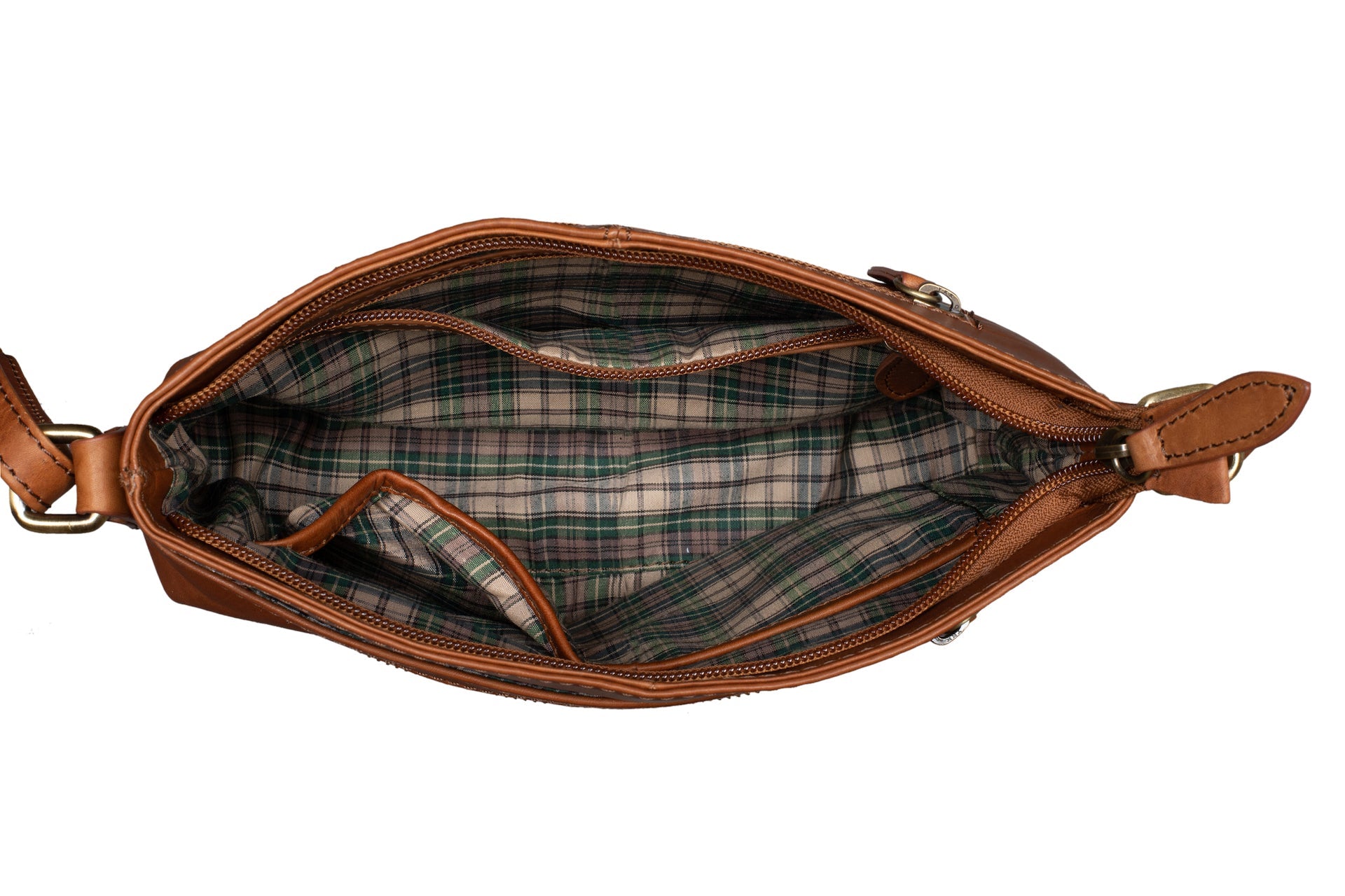 Benthill Damen Shopper Leder - Umhängetasche aus echtem Rindsleder - Handtasche mit Reißverschluss - Schultertasche / Ledertasche - Vintage Tasche