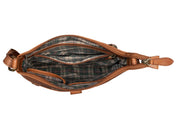 Benthill Umhängetasche Damen Leder - Shopper aus Rindsleder - Handtasche mit Reißverschluss - Schultertasche / Bag Beutel - Ledertasche