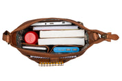 Benthill Umhängetasche Damen Leder - Shopper aus Rindsleder - Handtasche mit Reißverschluss - Schultertasche / Bag Beutel - Ledertasche